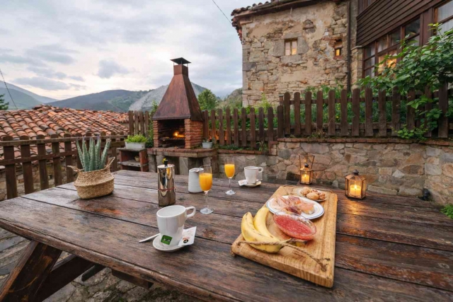 Barbacoa junto a la casa