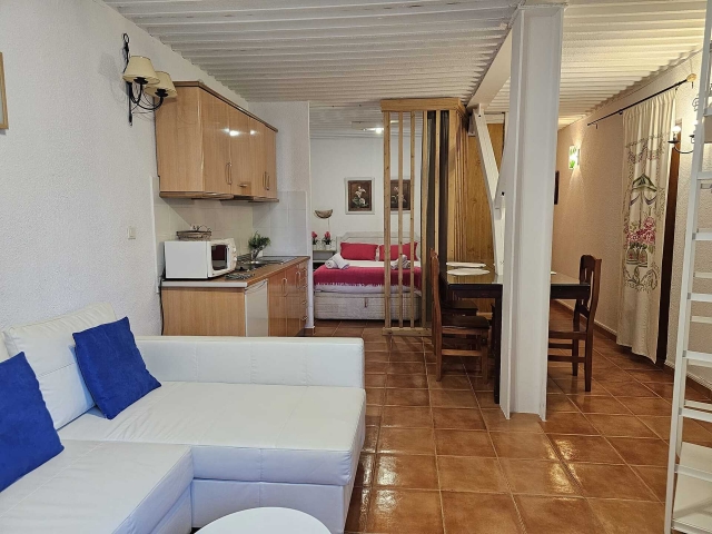 Sala amplia y cocina 