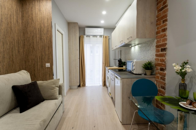 Sala de estar con cocina