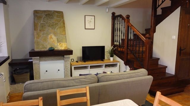 Salon con tele de plasma