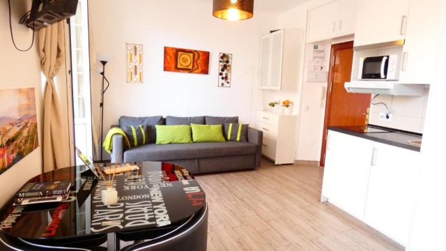 Sala de estar y la cocina