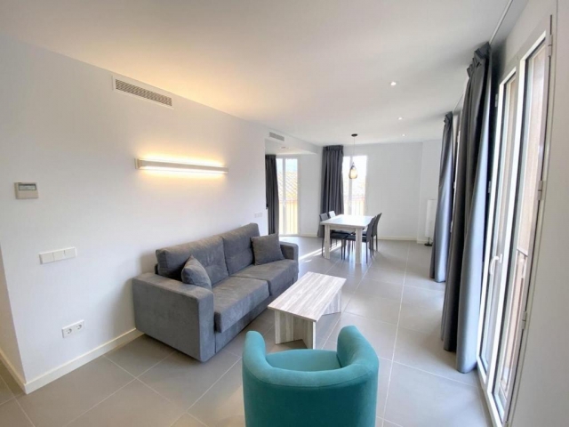 Sala de estar alargada 