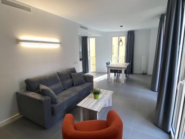 Sala amplia con luz led