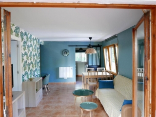 Large room with sofa