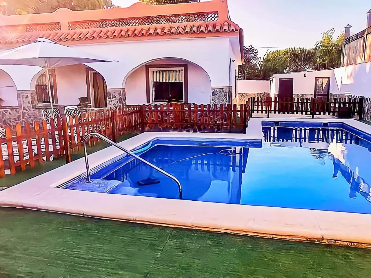 Chalet con piscina privada en Barbate