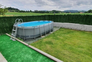 A house with a swimming pool