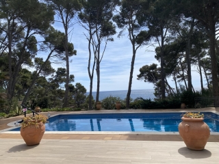 Grande piscine avec vue