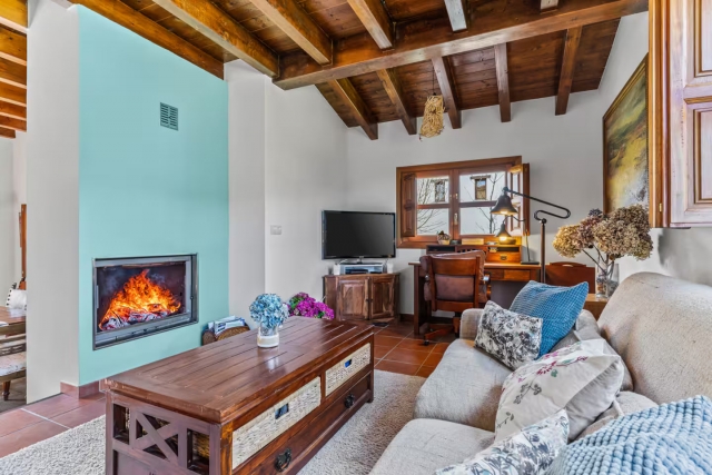 Sala con chimenea