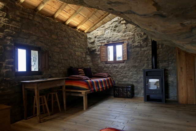 Sala de estar en piedra 