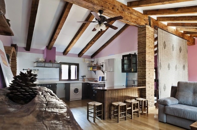 Apartamento con cocina