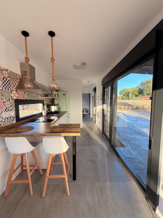 Cocina con vistas