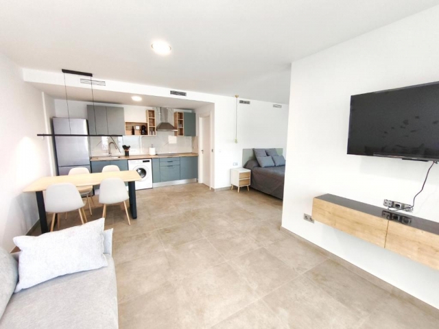 Sala de estar con cocina