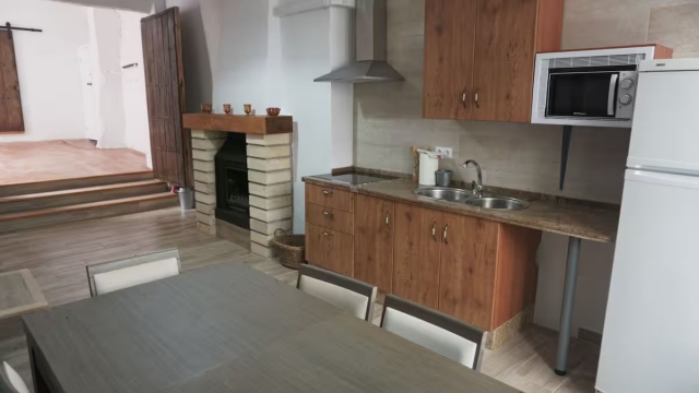 Sala de estar y cocina 