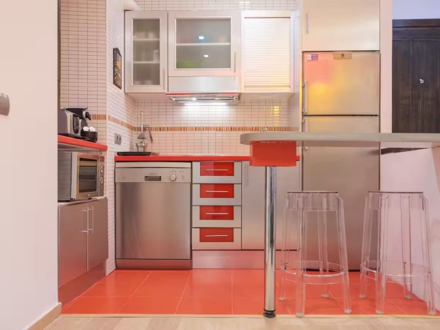 Cocina con barra