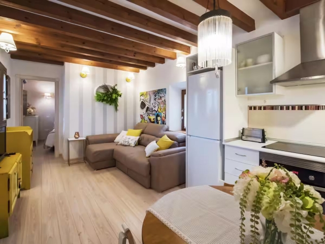 Sala de estar con cocina 