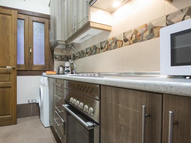 Cocina con encimera