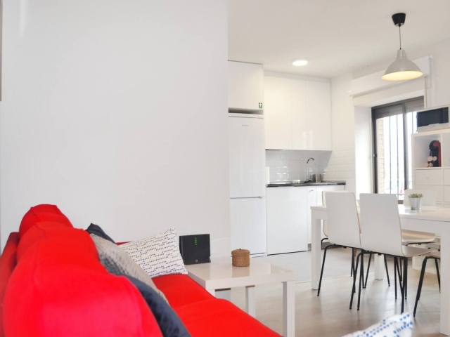 Sala de estar con cocina