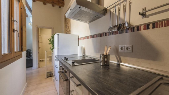 Cocina con encimera