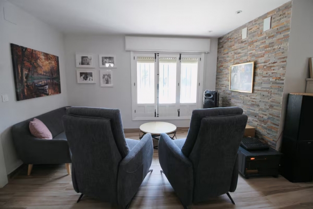 Sala con zona de relax