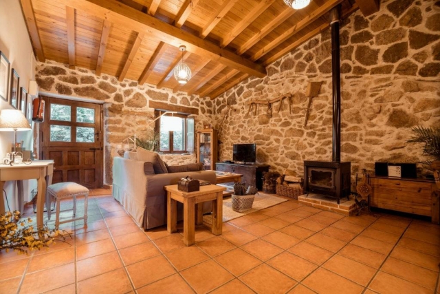Sala con chimenea 