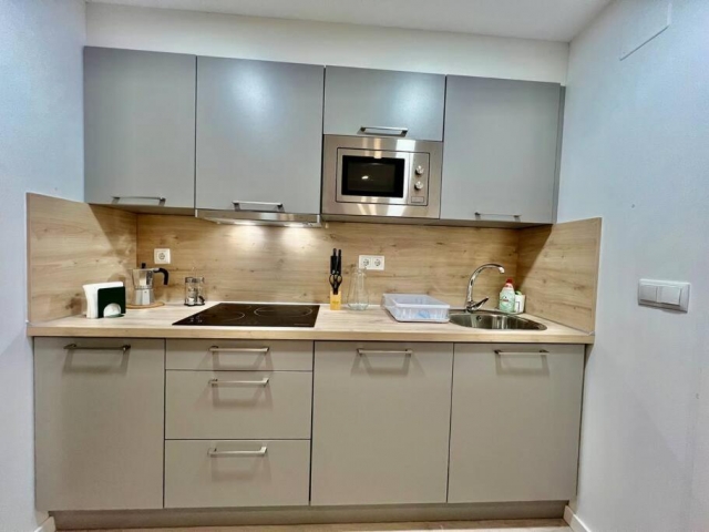 Cocina con encimera