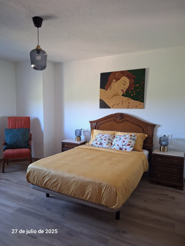 Dormitorio amplio con cama