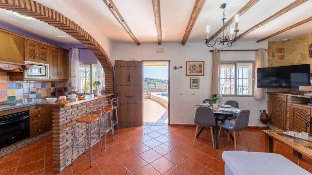 Sala de estar y cocina 