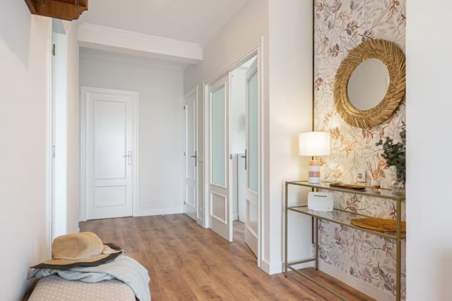 Pasillos a la entrada 