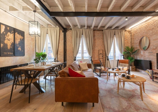 Sala agradable con vistas