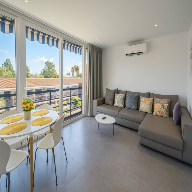 Sala amplia con vistas