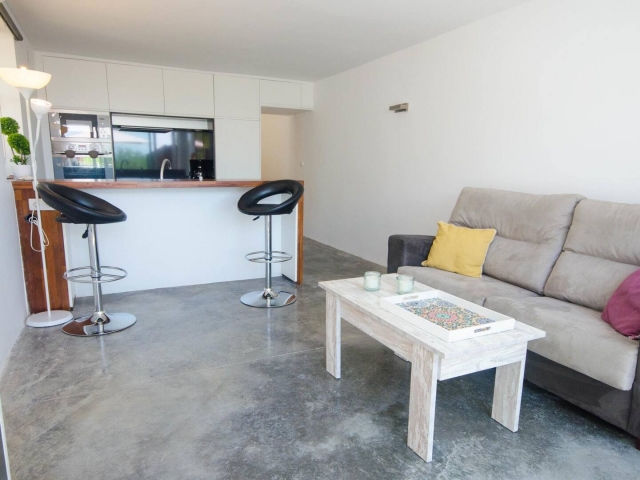 Sala amplia y cocina al lado