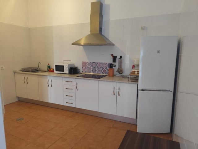 Cocina con una encimera