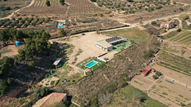 Agradable vista de la finca