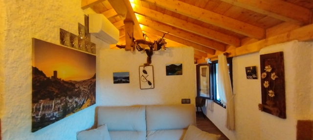 Salon con sofa amplio