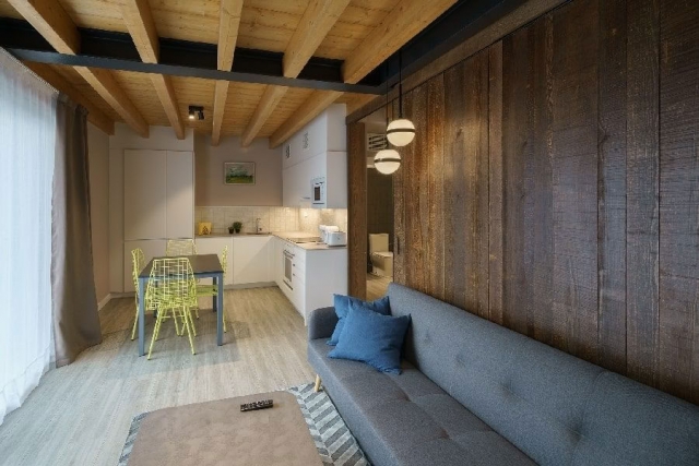 1 Cocina y sala de estar 