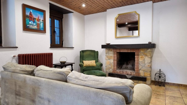 Sala con la chimenea 