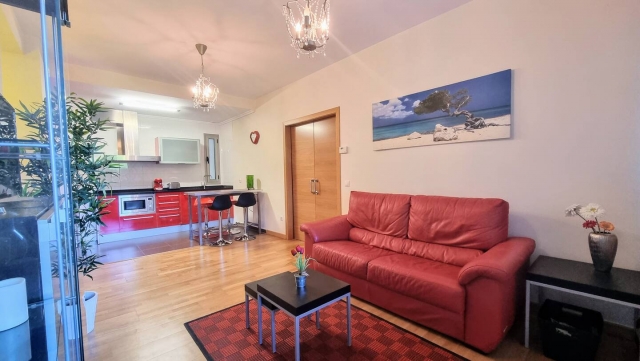 Sala amplia y cocina al lado