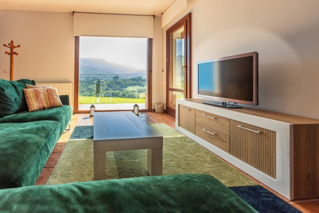 Sala amplia con sus vistas