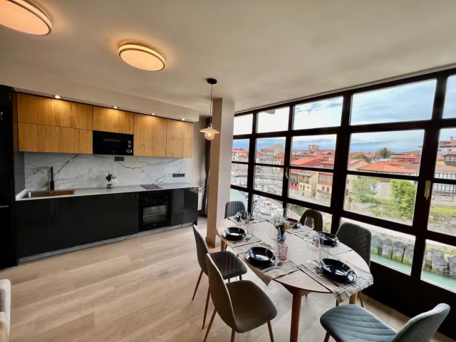 Cocina comedor y mesa