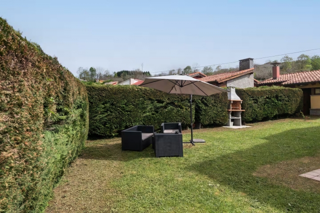 Amplio exterior y barbacoa