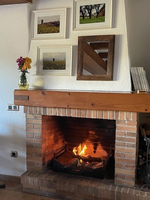 Chimenea en el salon
