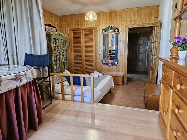 Sala de estar y dormitorio