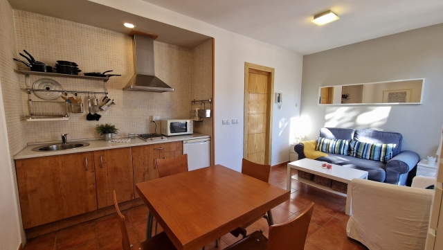 Sala agradable con cocina