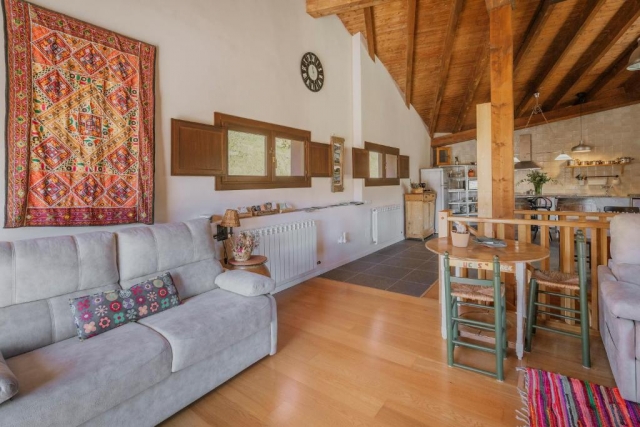 Sala amplia y sofas cama