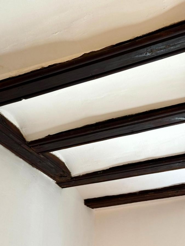 Detalle de techos con vigas