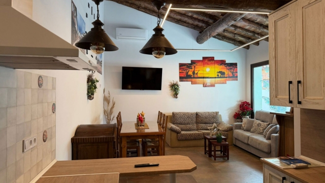 Sala vista desde la cocina