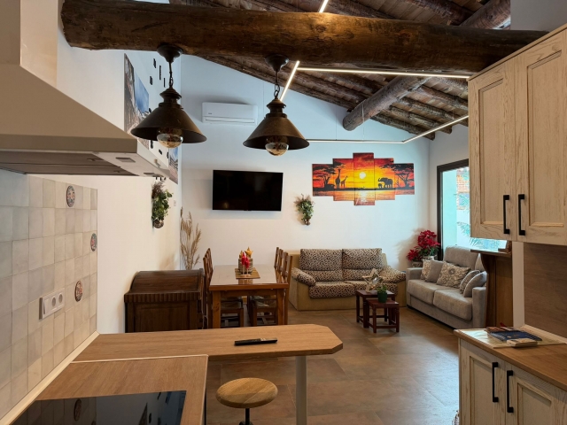 Cocina y sala de estar