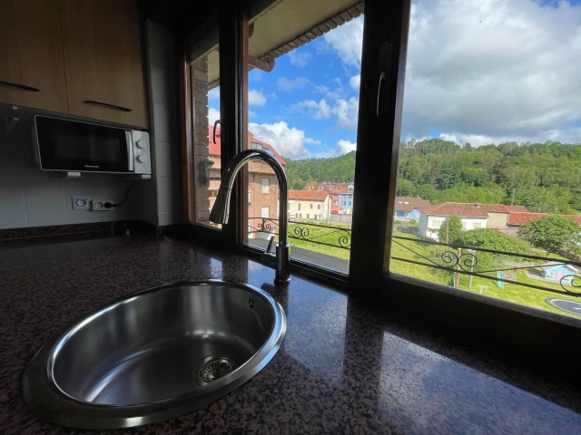 Cocina con vistas