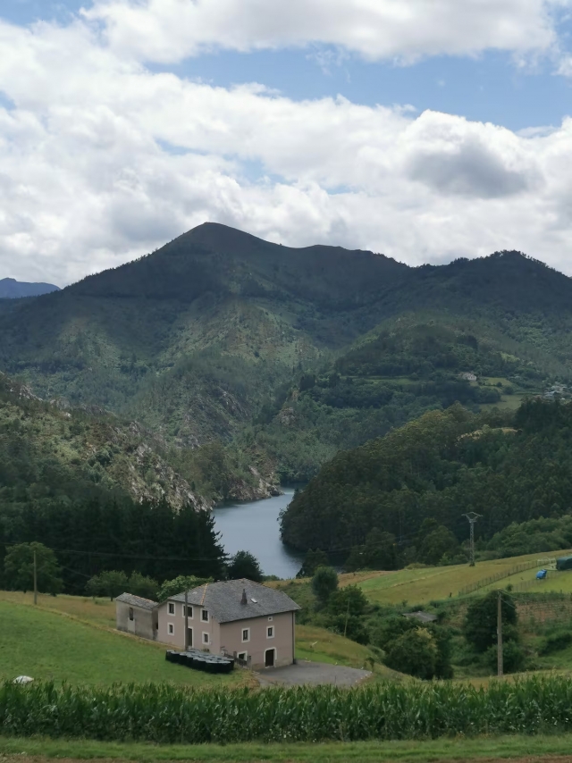 Acceso a la casa con vistas