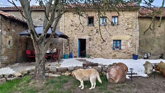 Acceso a la casa con patio